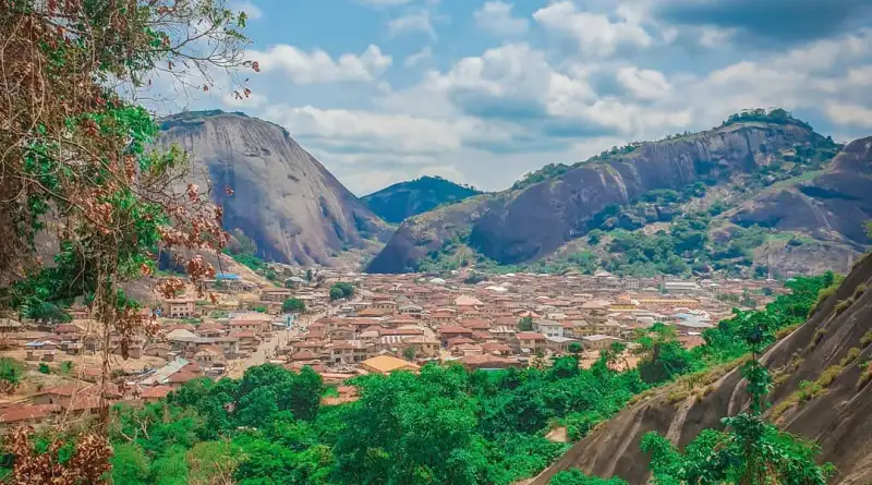 An image of Idanre Hills in Nigeria