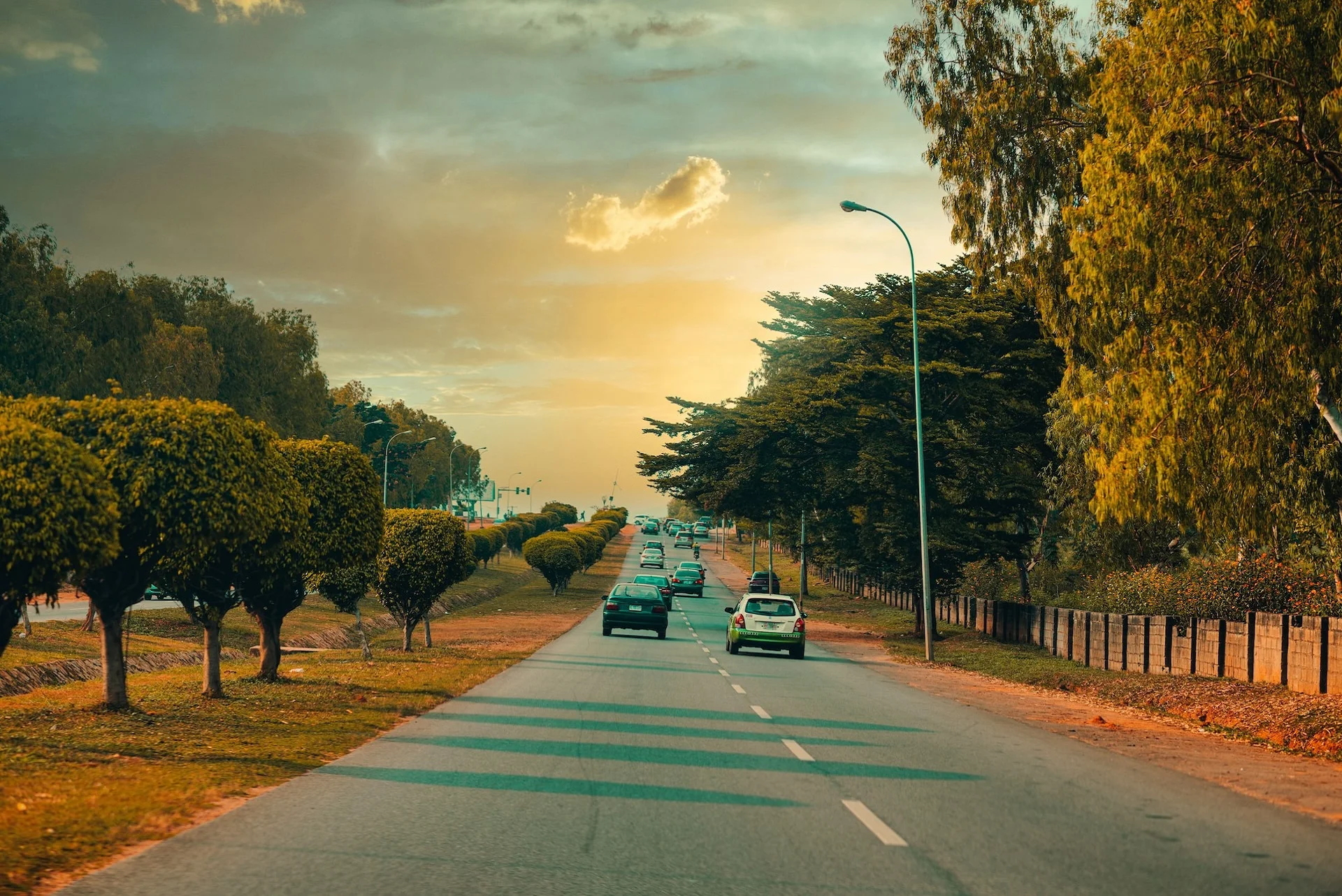 An image of a road in North Central region of Nigeria